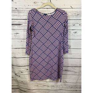 Melly M knee length Dress in Navy and Pink Size Small